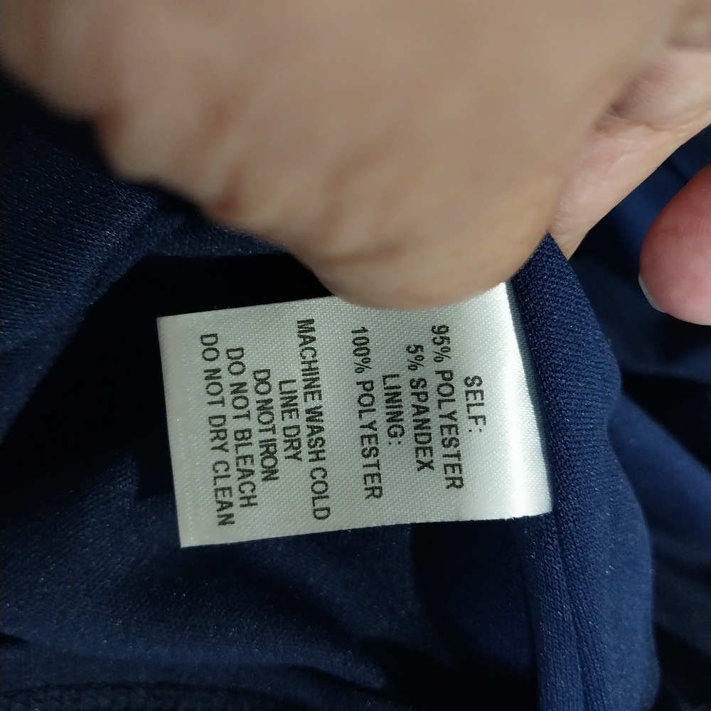 LULUS size L Dark Blue and White Checkered Midi Elegant Formal Dress - Picture 10 of 16